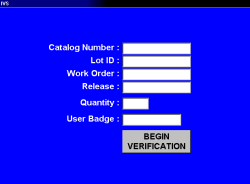 IVS application screen shot